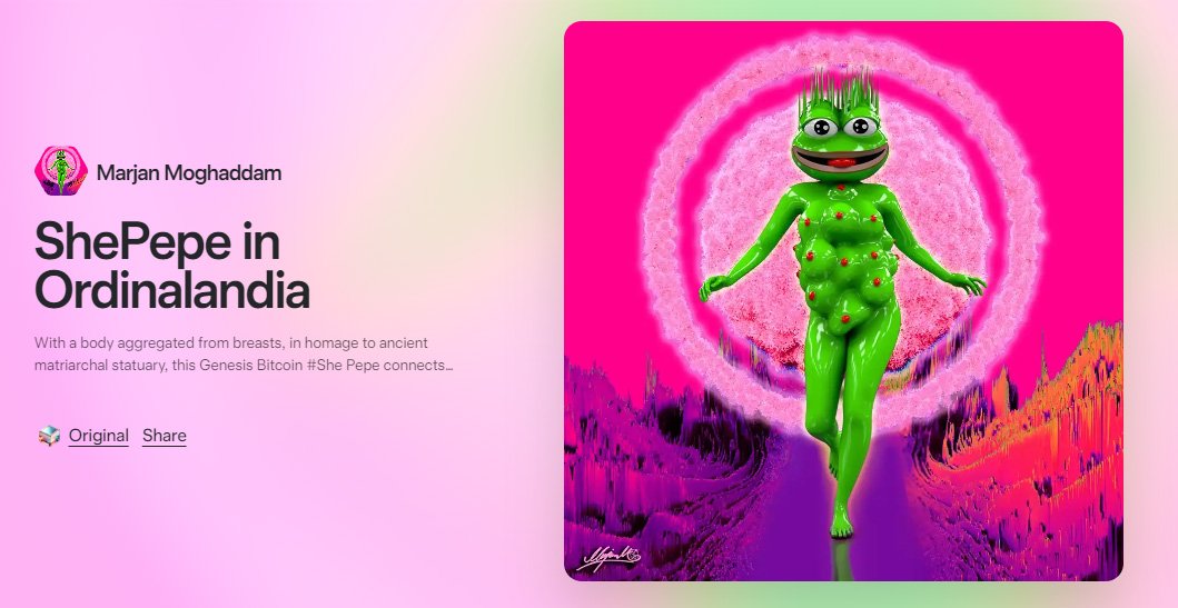ShePepe in Ordinalandia 
on sale at Ordinal